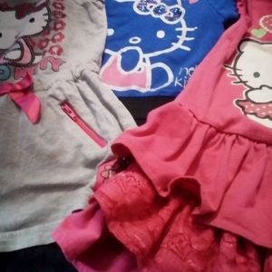 Sold Three Hello Kitty Size 2T dresses